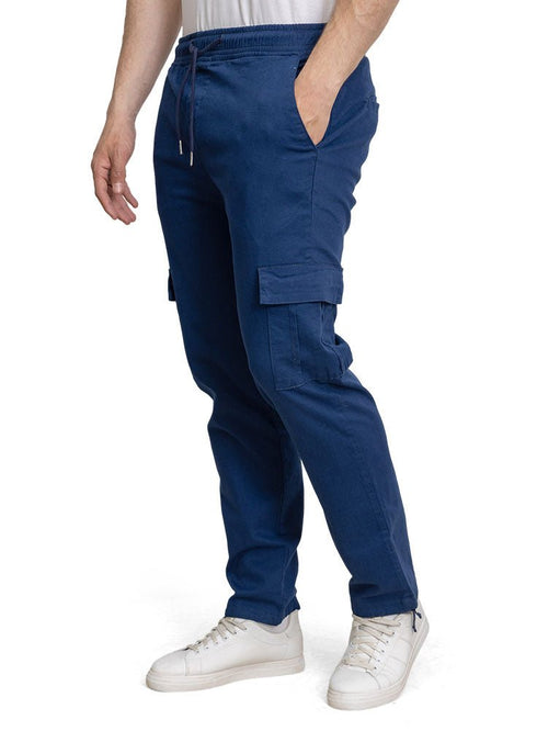 Marine Blue Cargo Pant - Khotwh